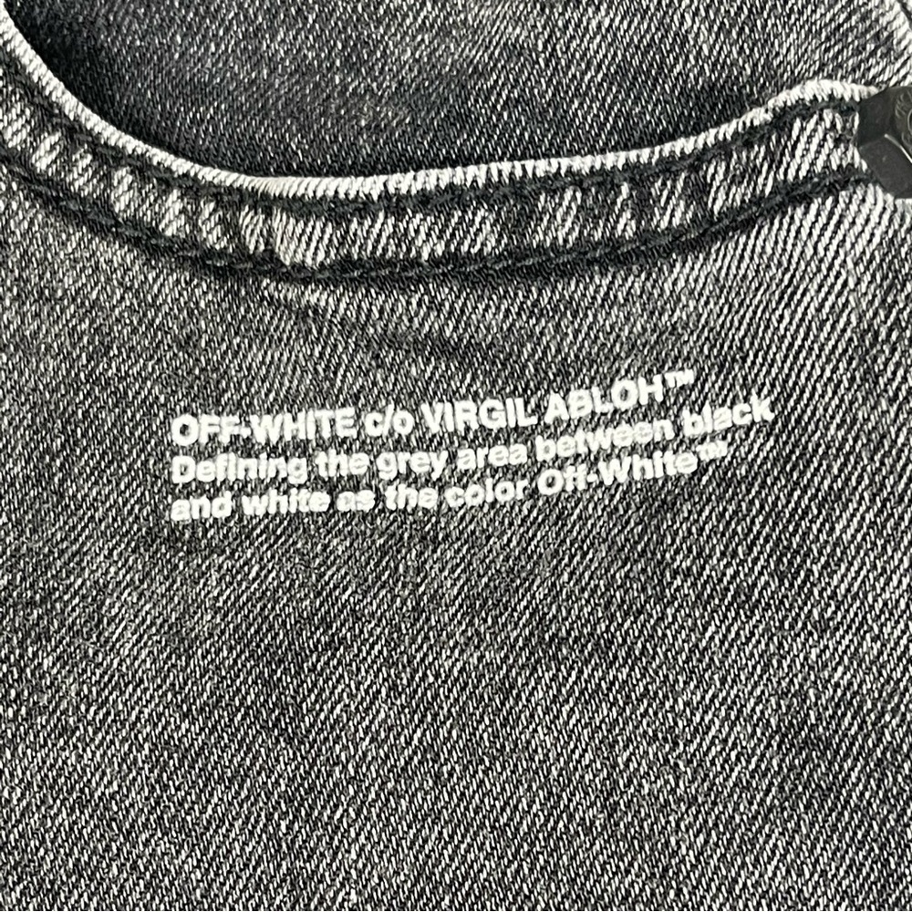 Off-White Women’s Skinny Denim Jeans Grey - Size - 27 $625 - Picture 9 of 13